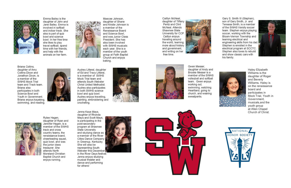 National Honor Society 202021 BloomVernon Local Schools