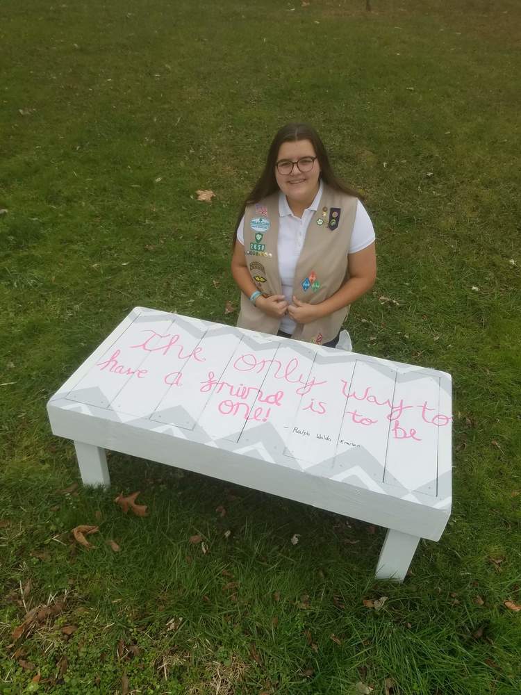 Hunter with Buddy Bench