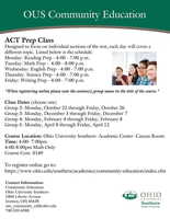 ACT Prep Classes